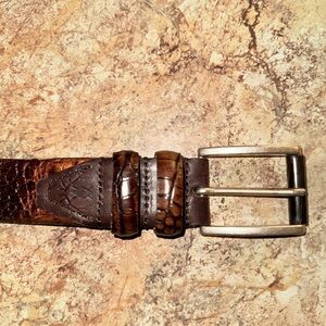 Martin Dingman Textured Alligator Grain saddle leather lining